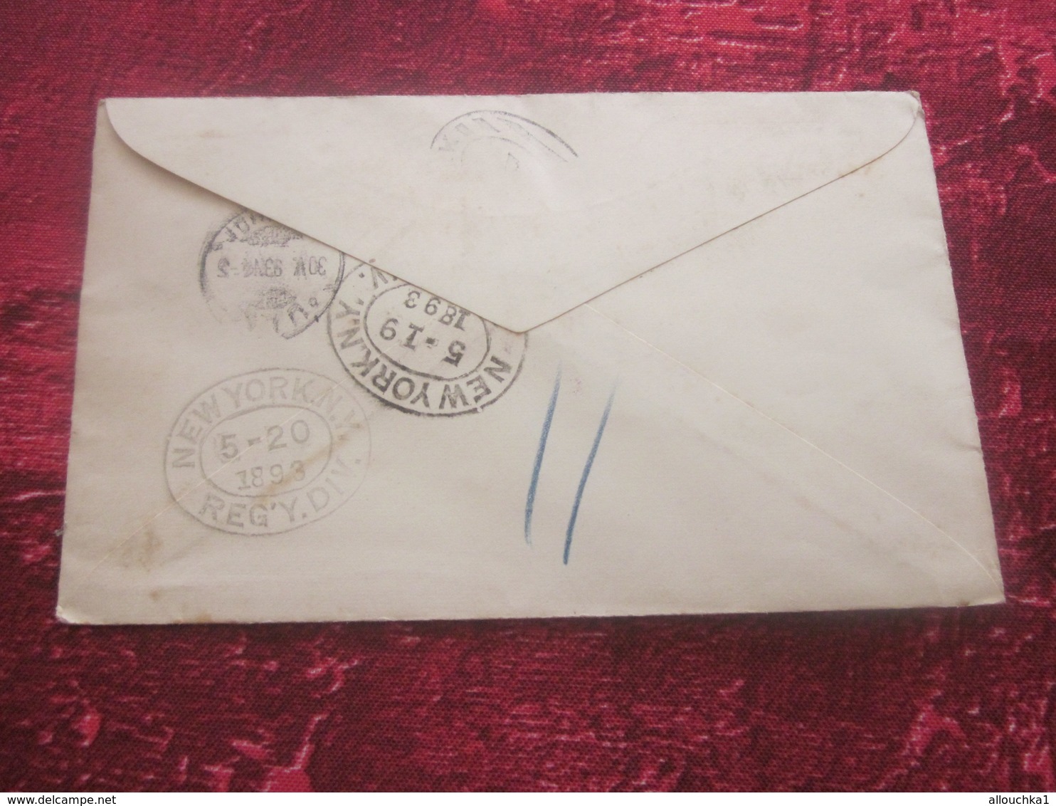 1893-Stamps America United States Postal Stationery Stamped Envelope Amérique Etats-Unis Entier Postaux Envelope Timbrée - ...-1900