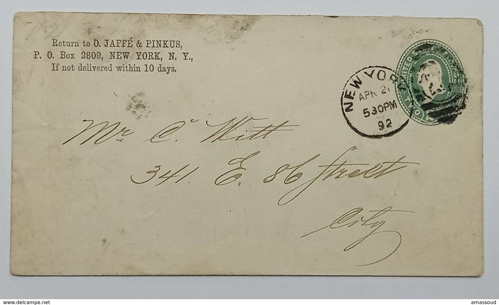 USA Stationary Postal History 1892 - ...-1900