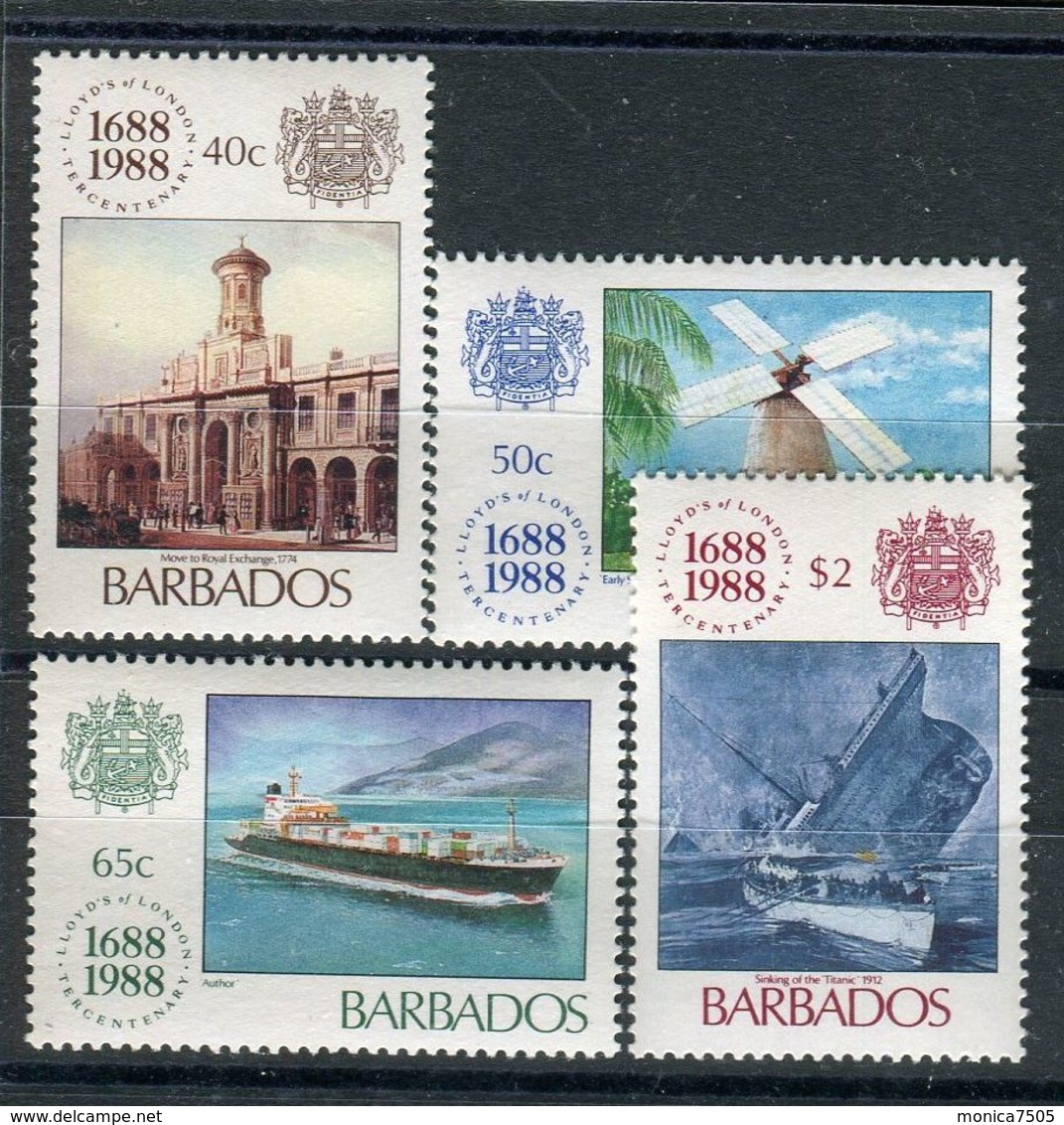 BARBADE ( POSTE ) Y&T N°  732/735  TIMBRES  NEUFS  SANS  TRACE  DE  CHARNIERE , A VOIR . - Barbades (1966-...)