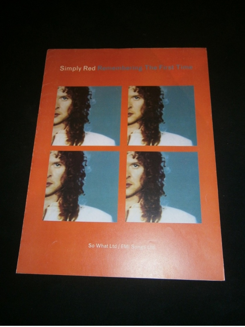 SHEET MUSIC SIMPLY RED Remembering The First Time - Sonstige & Ohne Zuordnung