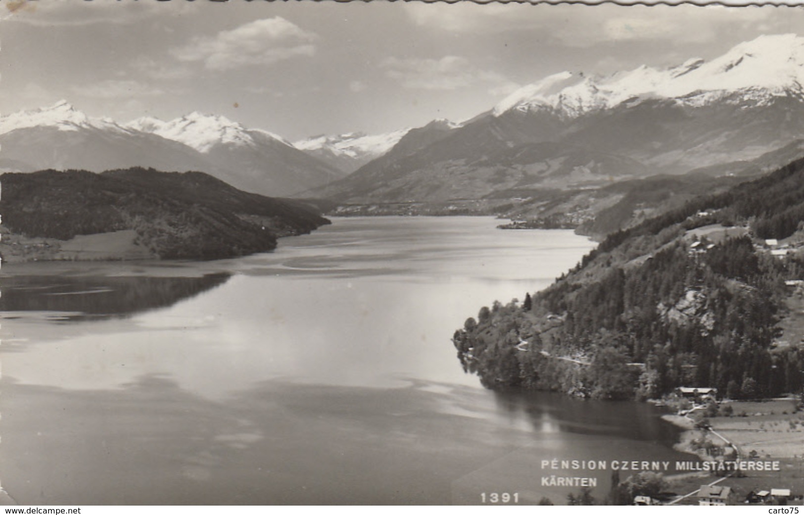 Autriche - Millstattersee - Pension Czerny - Postmarked 1958 Gouvieux - Millstatt