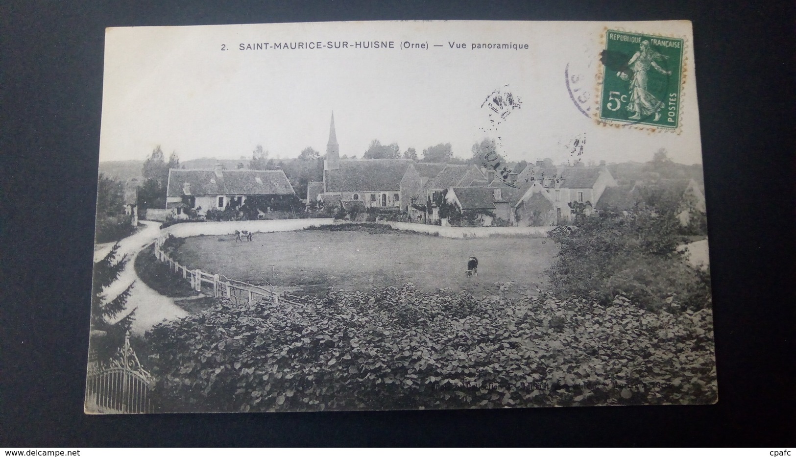 Saint Maurice Sur Huisne - Vue Panoramique / Timbre Et Cachet De La Poste - Autres & Non Classés