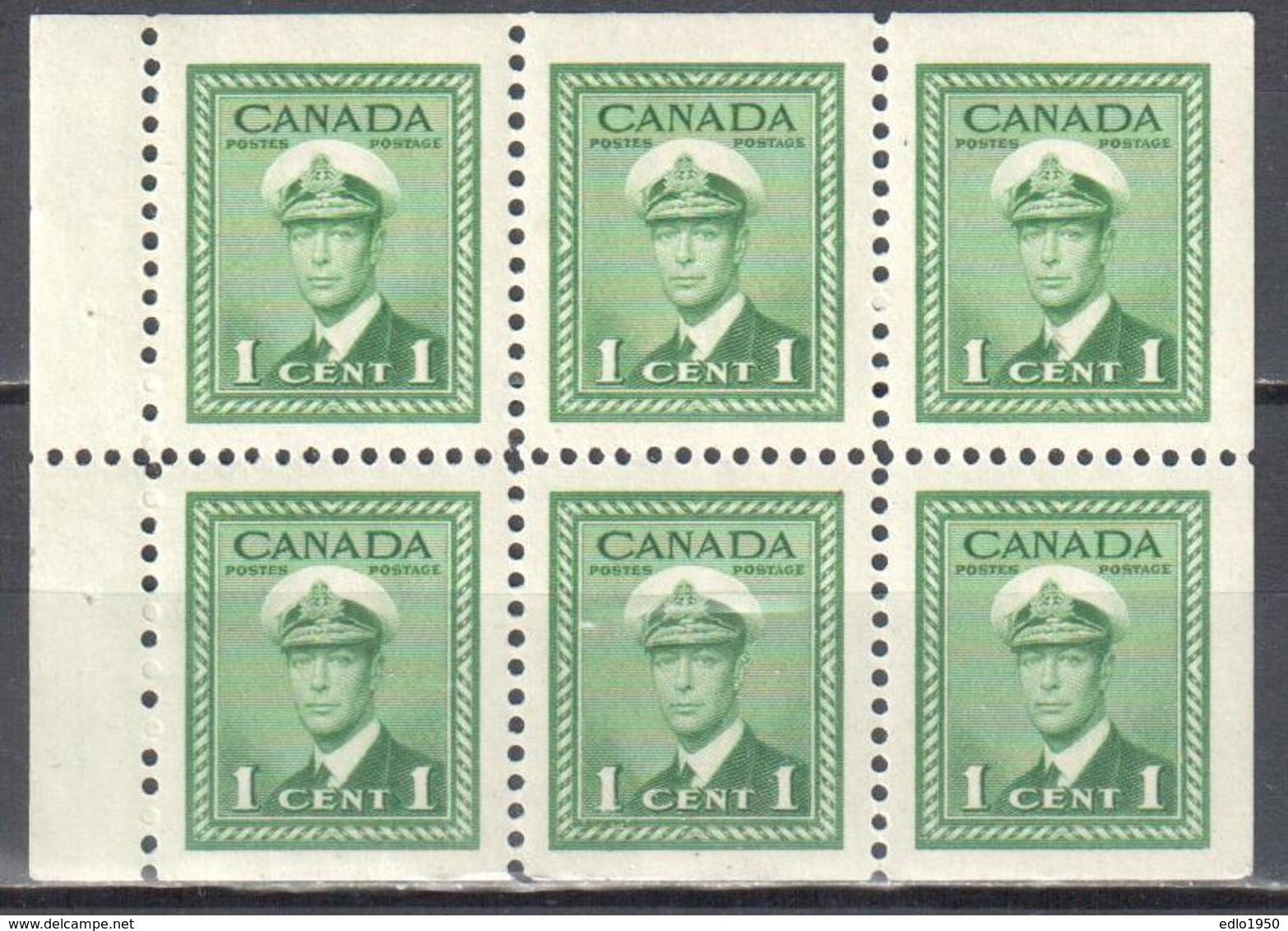 Canada 1942 - Mi.H-Bl.40 - MNH(**) - Pagine Del Libretto