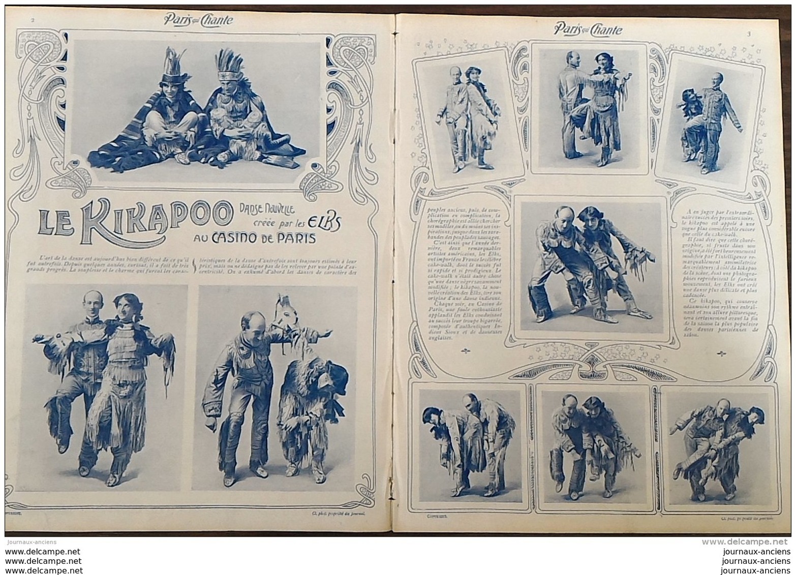 1904 PARIS QUI CHANTE - LE KIKAPOO LES ELKS - DRANEM - LA CHARLOTTE - V. LEJAL - BLONDINETTE DALAZA - MARCEL LEGAY