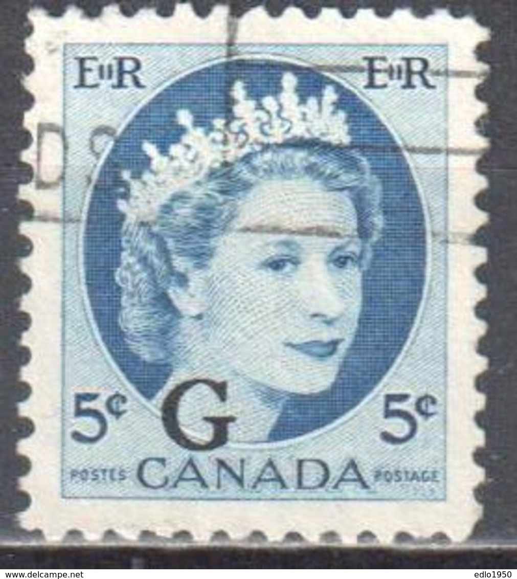 Canada 1956 - Official Stamps - Mi.O47 - Used - Overprinted