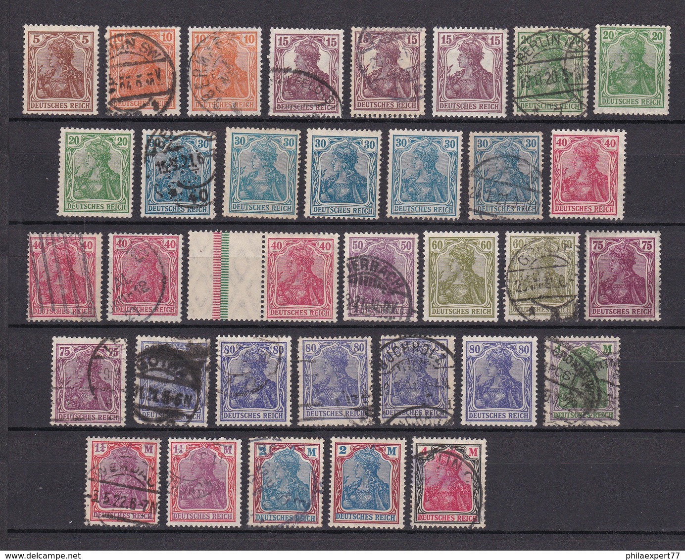 Deutsches Reich - 1920/21 - Michel Nr. 140/153 - Gest. - 60 Euro - Gebraucht