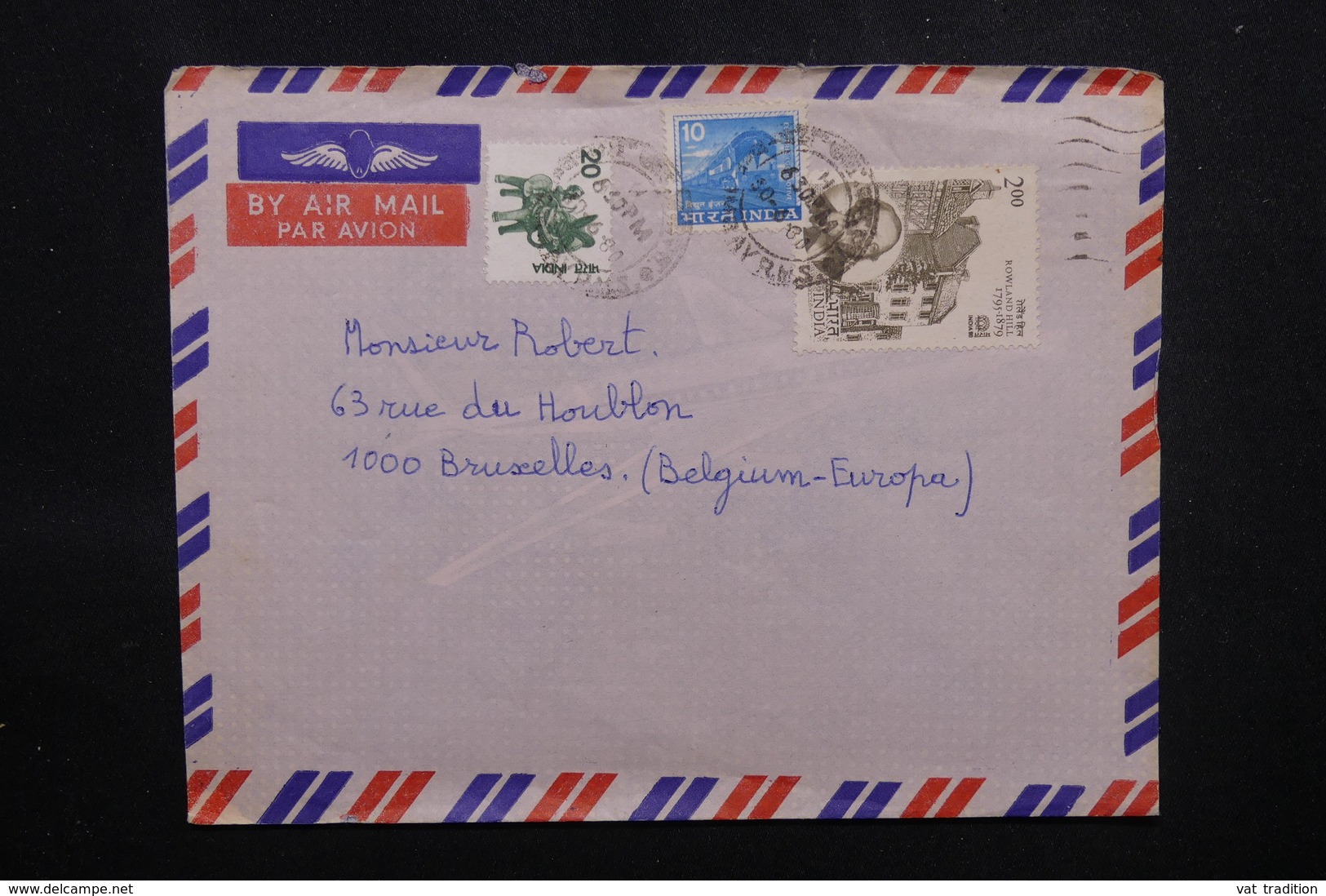 INDE - Enveloppe  Pour La Belgique En 1980 - L 54080 - Briefe U. Dokumente