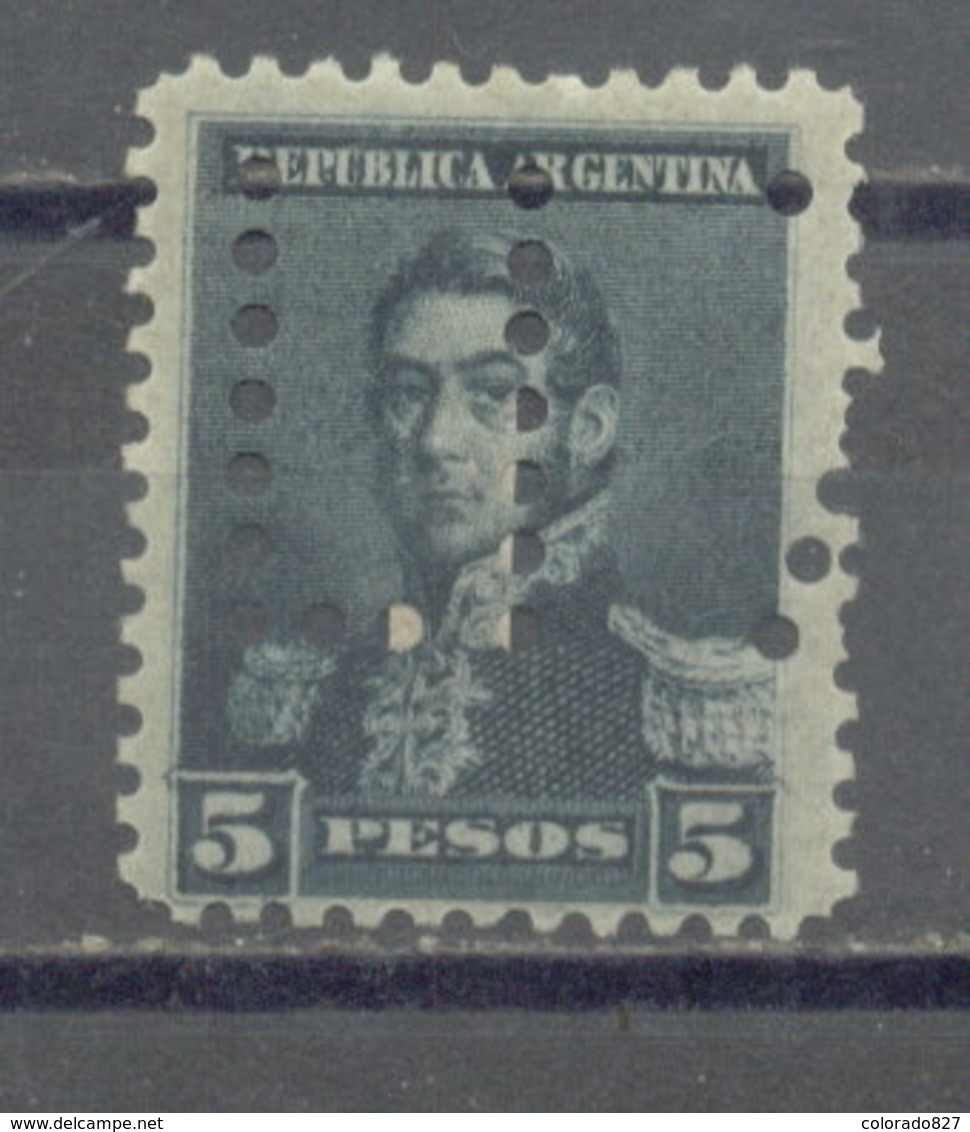 ARGENTINA  - PERFORADO INUTILIZADO SAN MARTIN  (#4150) - Nuevos