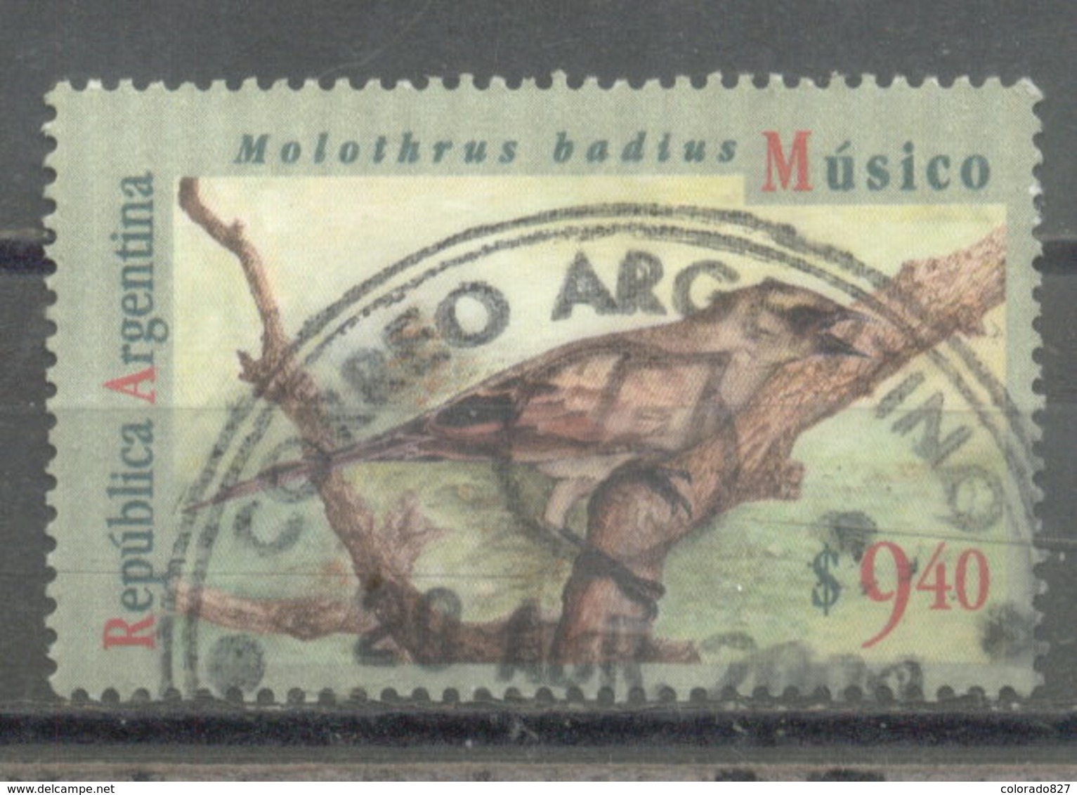 ARGENTINA  - PAJARO MUSICO   (#4199) - Used Stamps