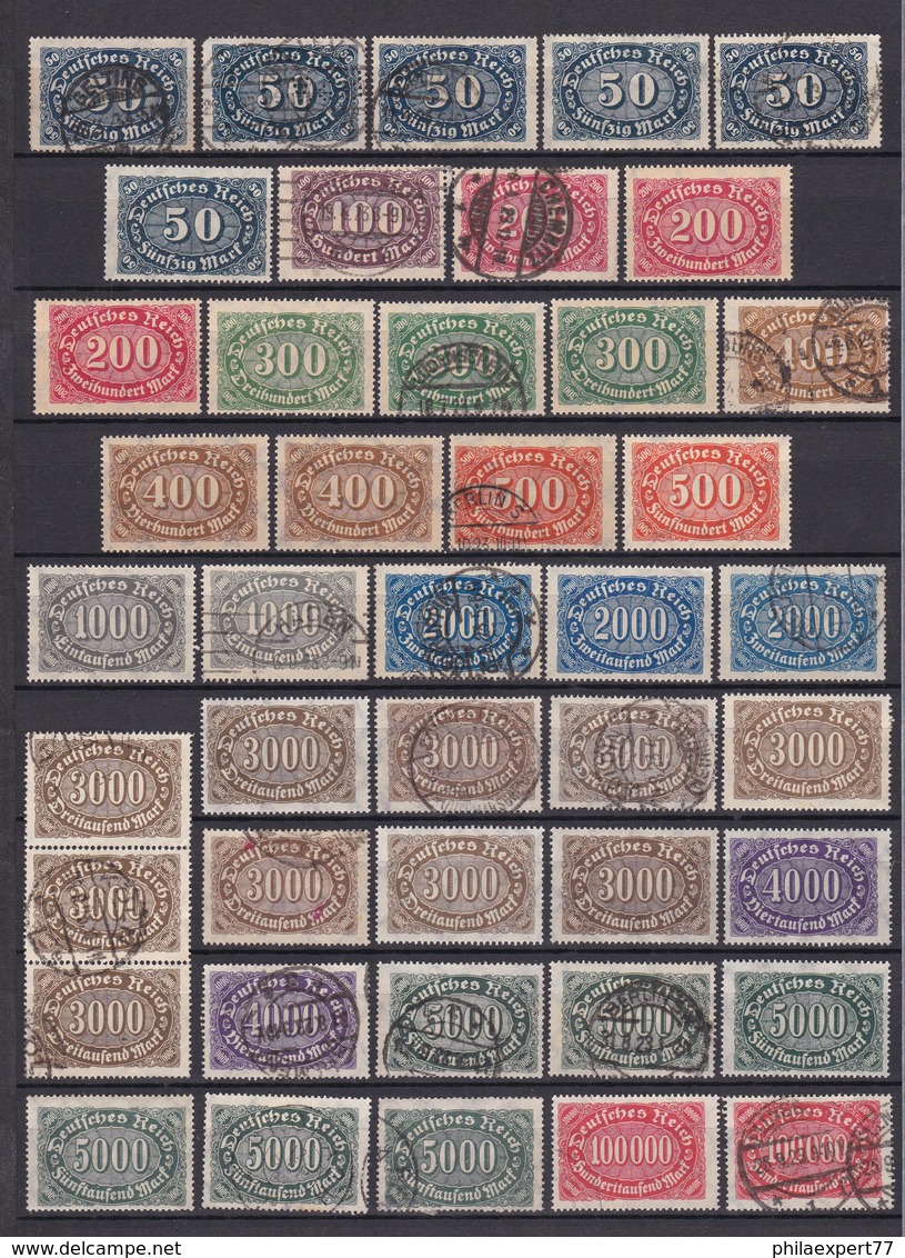 Deutsches Reich - 1922/23 - Michel Nr. 246/257 - Gest./Ungebr./Postfrisch - 75 Euro - Used Stamps