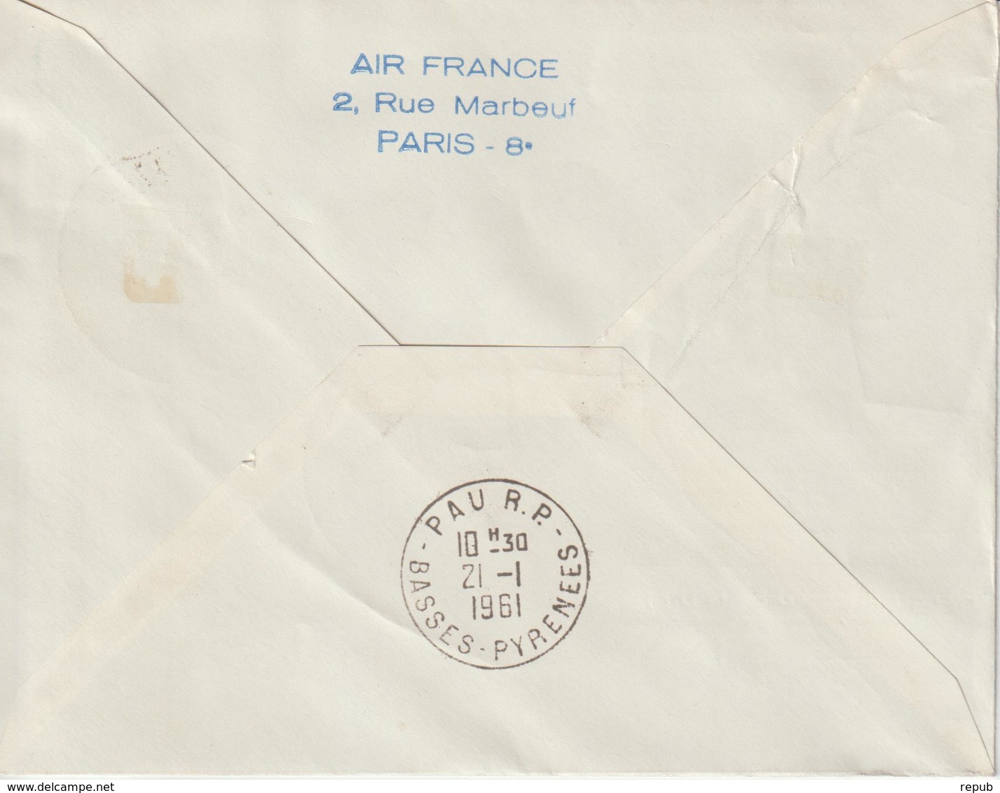 France 1961 15ème Anniversaire Postale De Nuit - Primeros Vuelos