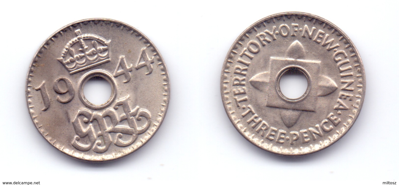 New Guinea 3 Pence 1944 - Papua New Guinea