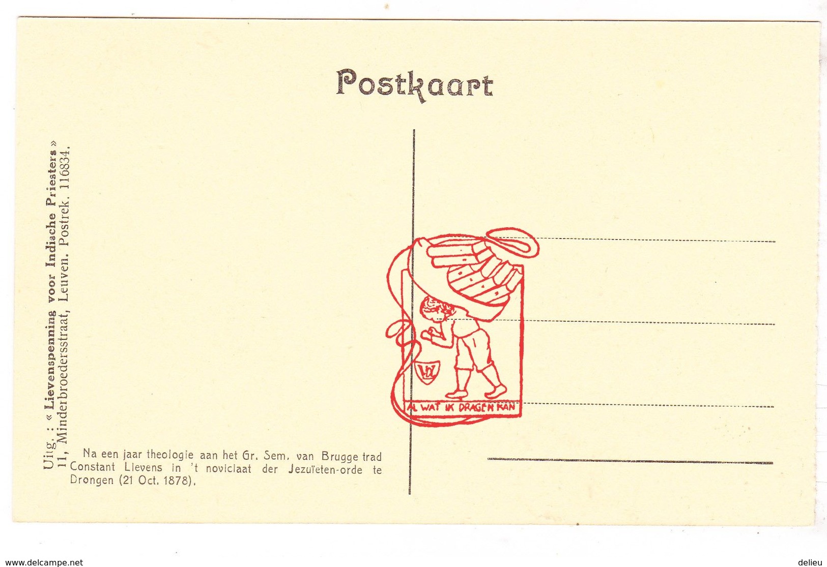 PK 5x Moorslede - 5x EH Pater Constant Lievens ° Moorslede 1856 † Leuven 1893 / Drongen Brugge - Moorslede