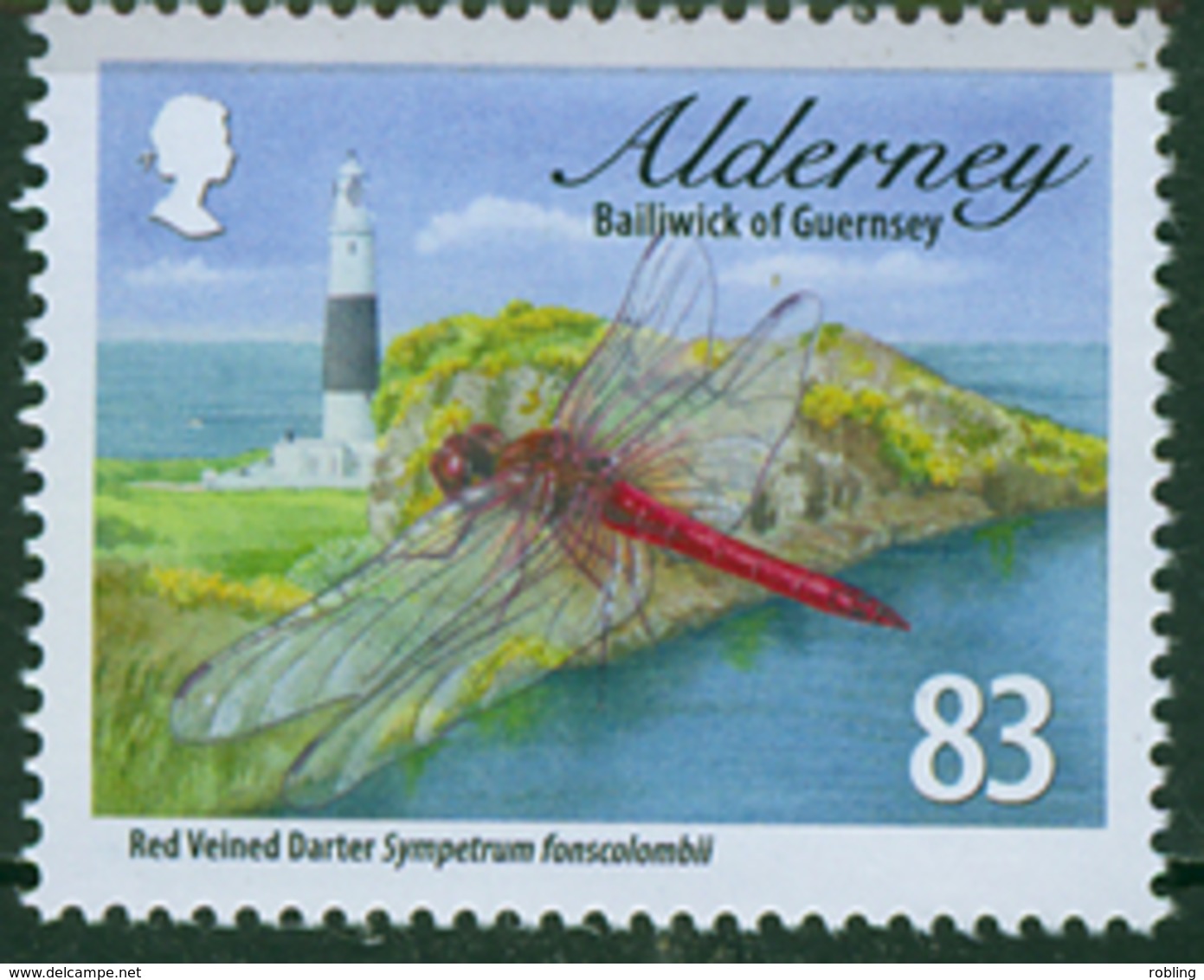 Alderney 2010.Lighthouse /  Dragonflies MNH Michel 374 - Vuurtorens