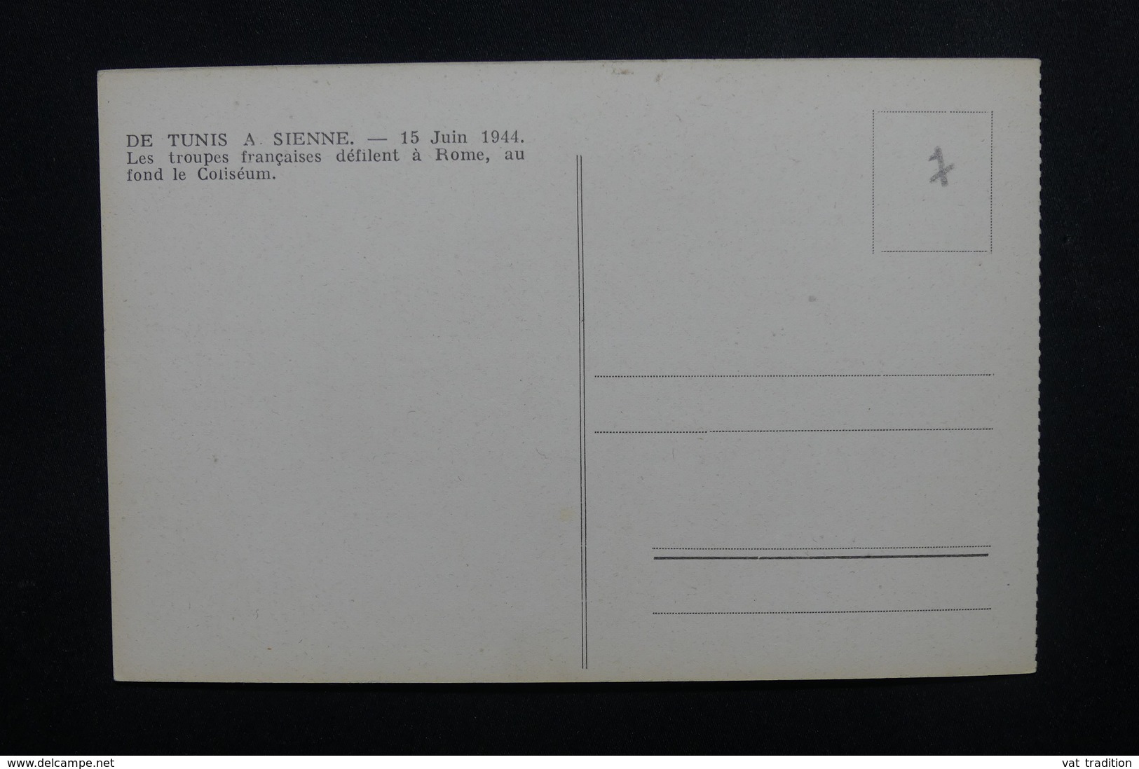 MILITARIA - Carte Postale - Troupes Françaises Défilant à Rome En 1944 - L 54115 - Guerre 1939-45
