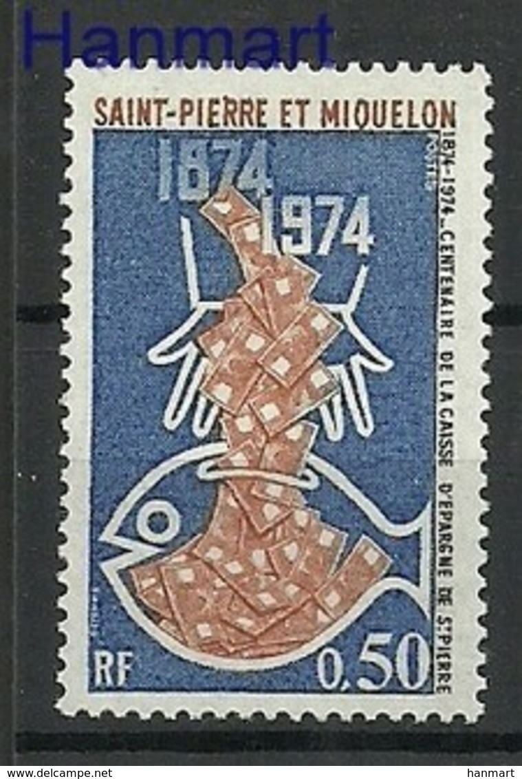 St. Pierre & Miquelon 1974 Mi 500 MNH ( ZS1 SPM500 ) - Poissons