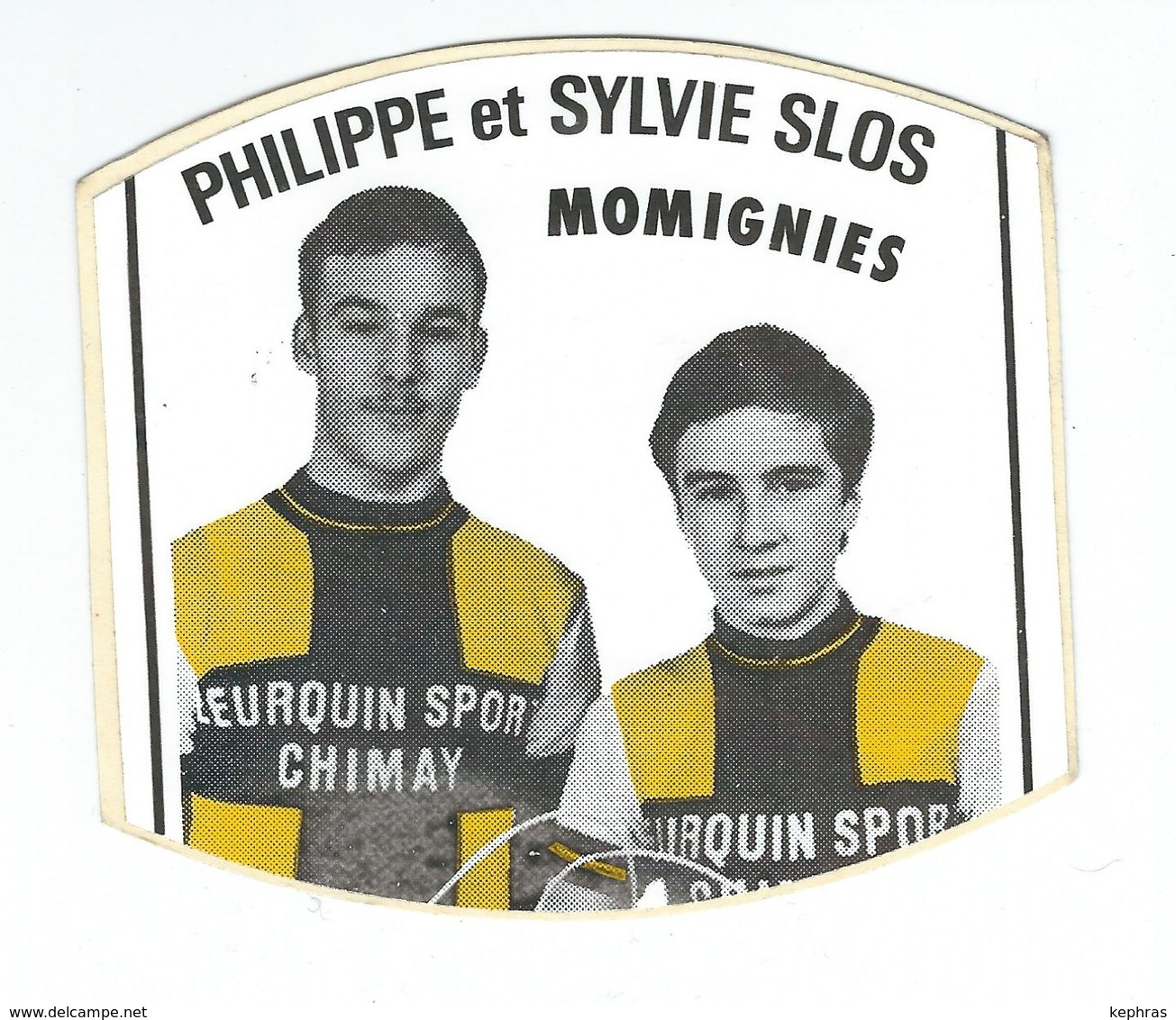 MOMIGNIES - Autocollant - Philippe Et Sylvie Slos - Cyclisme - Momignies