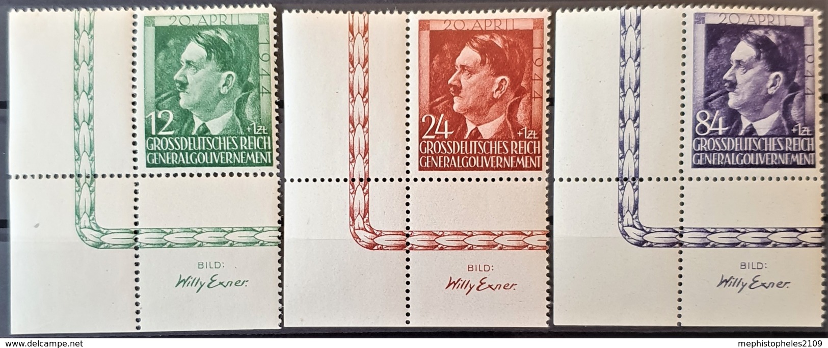 GENERALGOUVERNEMENT 1943 - MNH - Mi 101-103 - Complete Set! - Occupation 1938-45