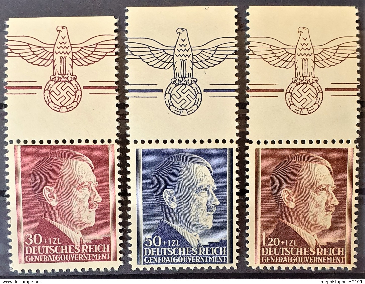 GENERALGOUVERNEMENT 1942 - MNH - Mi 89-91 - Complete Set! - Ocupación 1938 – 45