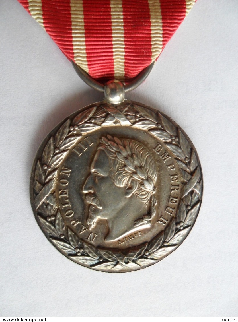 Médaille D'Italie 1859 Signature E. FALOT Rare - Avant 1871