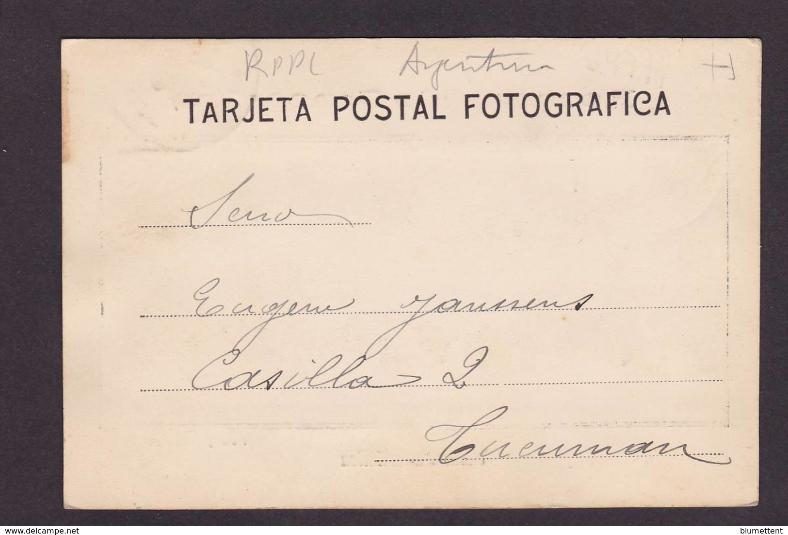 CPA Argentine Carte Photo RPPC Circulé Concordia - Argentine