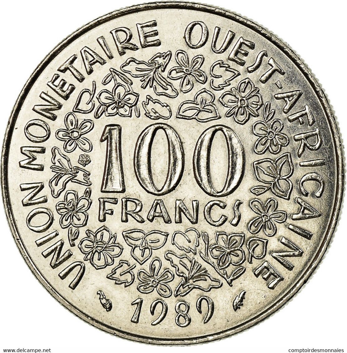 Monnaie, West African States, 100 Francs, 1989, Paris, SPL, Nickel, KM:4 - Côte-d'Ivoire