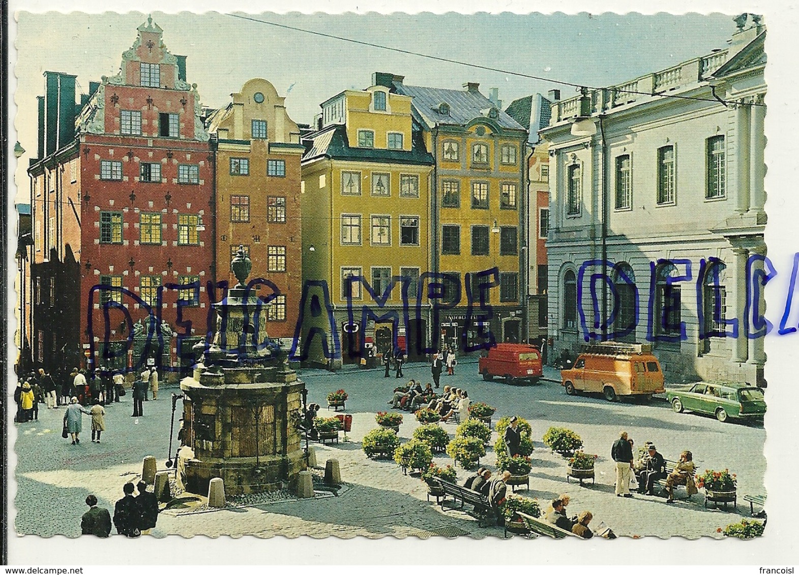 Suède. Stockholm. Stortorget. Centre Historique. Färgfoto: Giovanni Trimboli - Suède