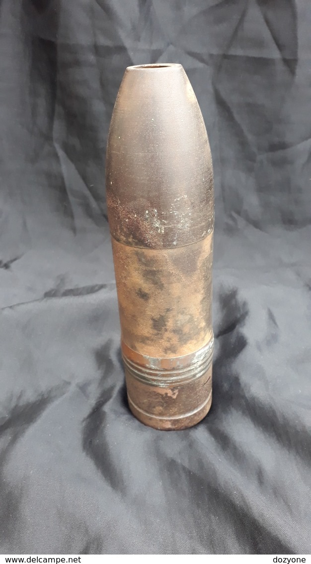 WW1 Belgian 57mm HE Projectile  Douille, Obus, Fusee, Kartusche, Inerte - 1914-18