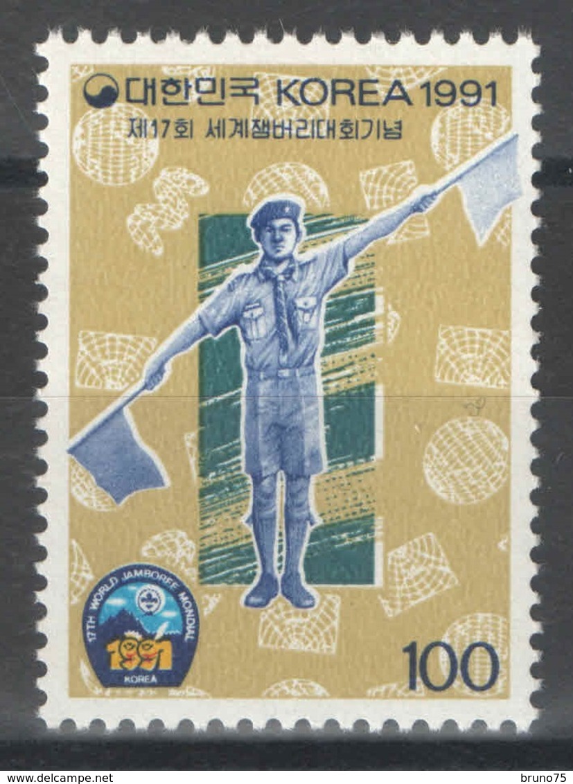 Corée Du Sud - YT 1525 ** MNH - 1991 - Jamboree - Scoutisme - Corée Du Sud