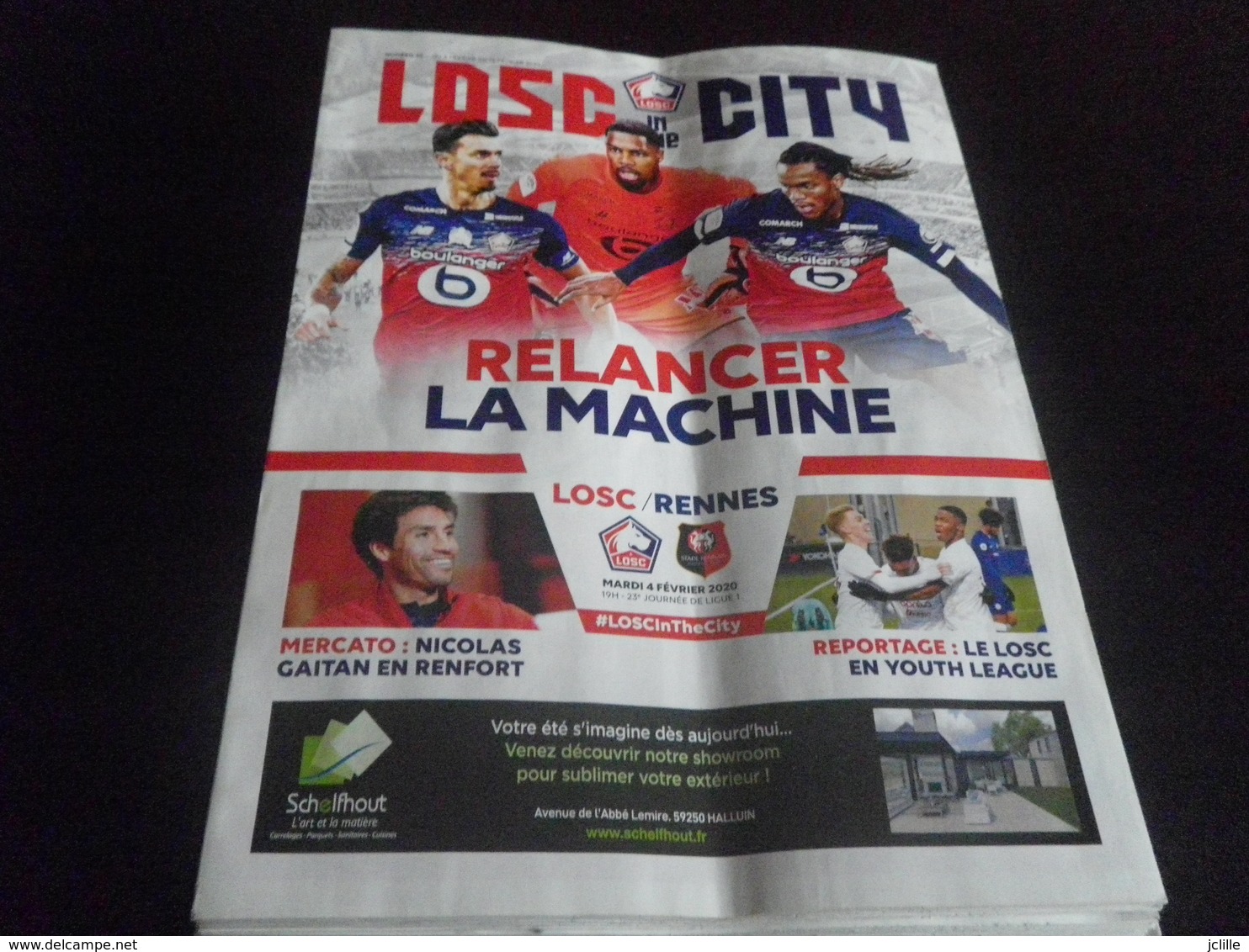 Programme Ligie 1 2019 2020 - LILLE LOSC - S RENNES - Habillement, Souvenirs & Autres