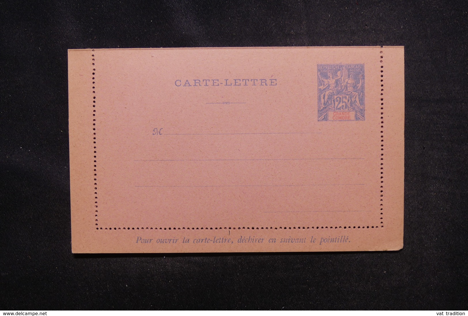 GRANDE COMORE - Entier Postal Type Groupe - Non Circulé - L 54199 - Lettres & Documents