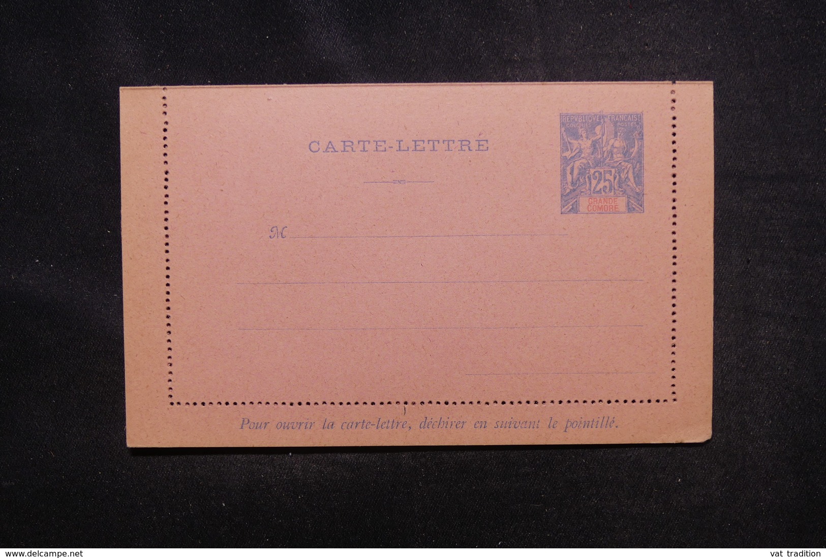 GRANDE COMORE - Entier Postal Type Groupe - Non Circulé - L 54199 - Storia Postale