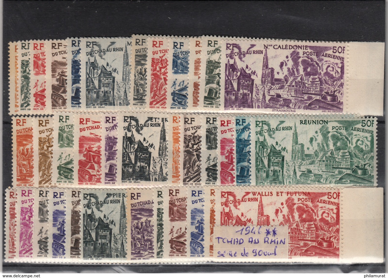 Grandes Séries Coloniales 1941/1946 - 6 séries complètes neuves ** COTE 470 €