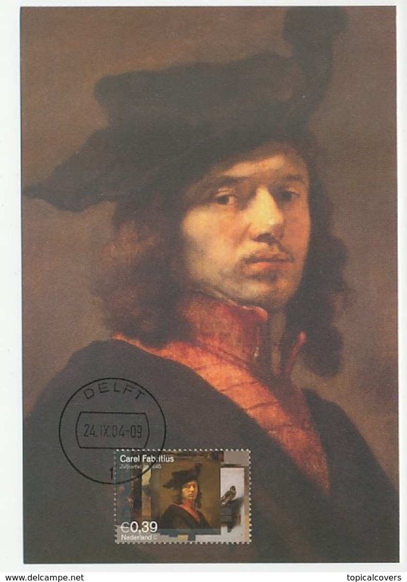 Maximum Card Netherlands 2004 Carel Fabritius - Self Portrait - Autres & Non Classés