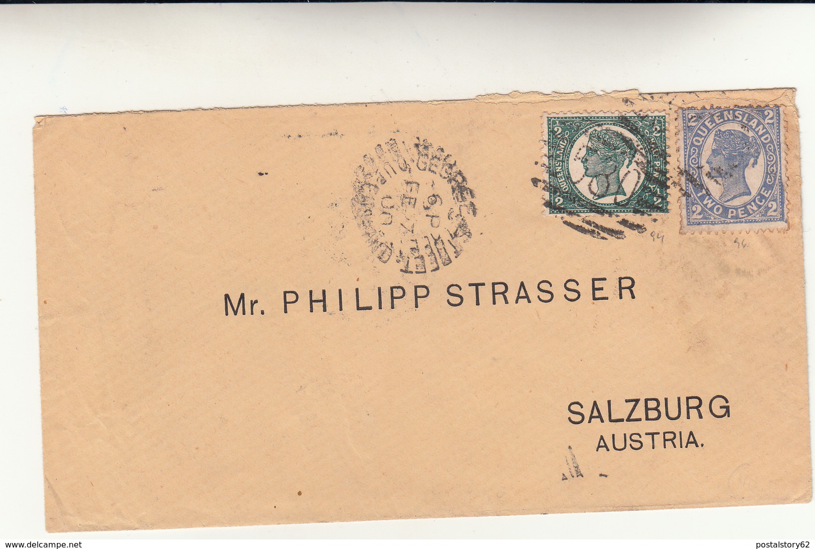 Queensland, Brisbane. - Cover From Salzburg 1900 - Storia Postale