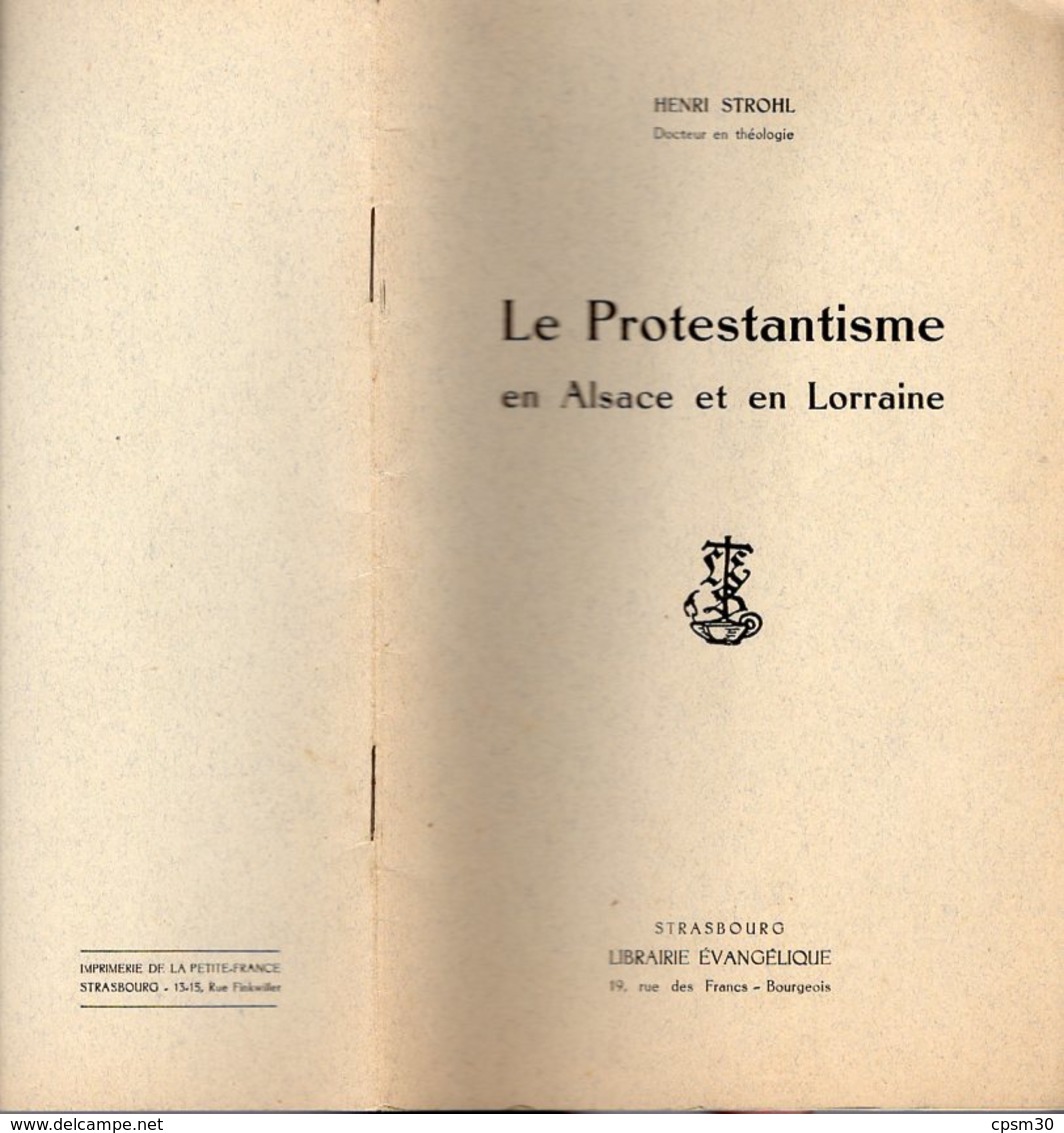 Livre - Le Protestantisme En Alsace Et En Lorraine, 1937, 32 Pages - Lorraine - Vosges