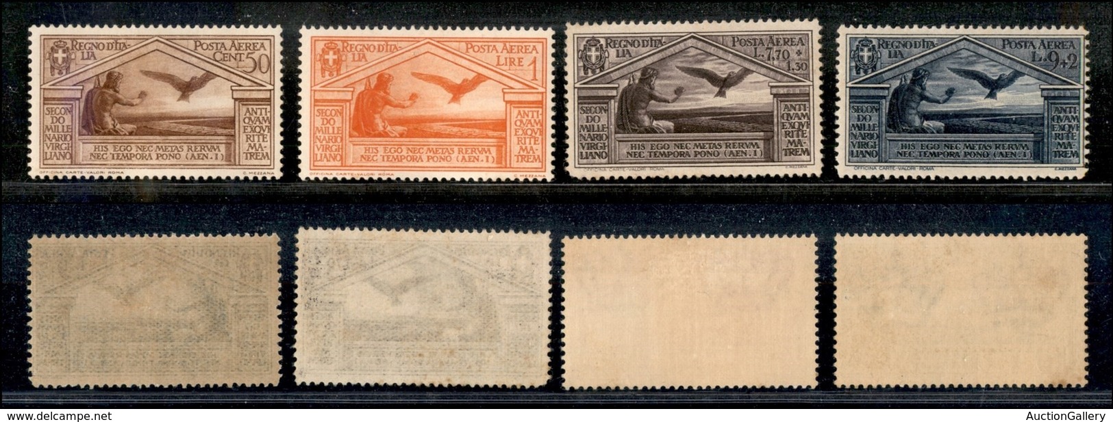 REGNO - POSTA ORDINARIA - 1930 - Posta Aerea Virgilio (21/24) - Serie Completa - Gomma Integra (525) - Altri & Non Classificati