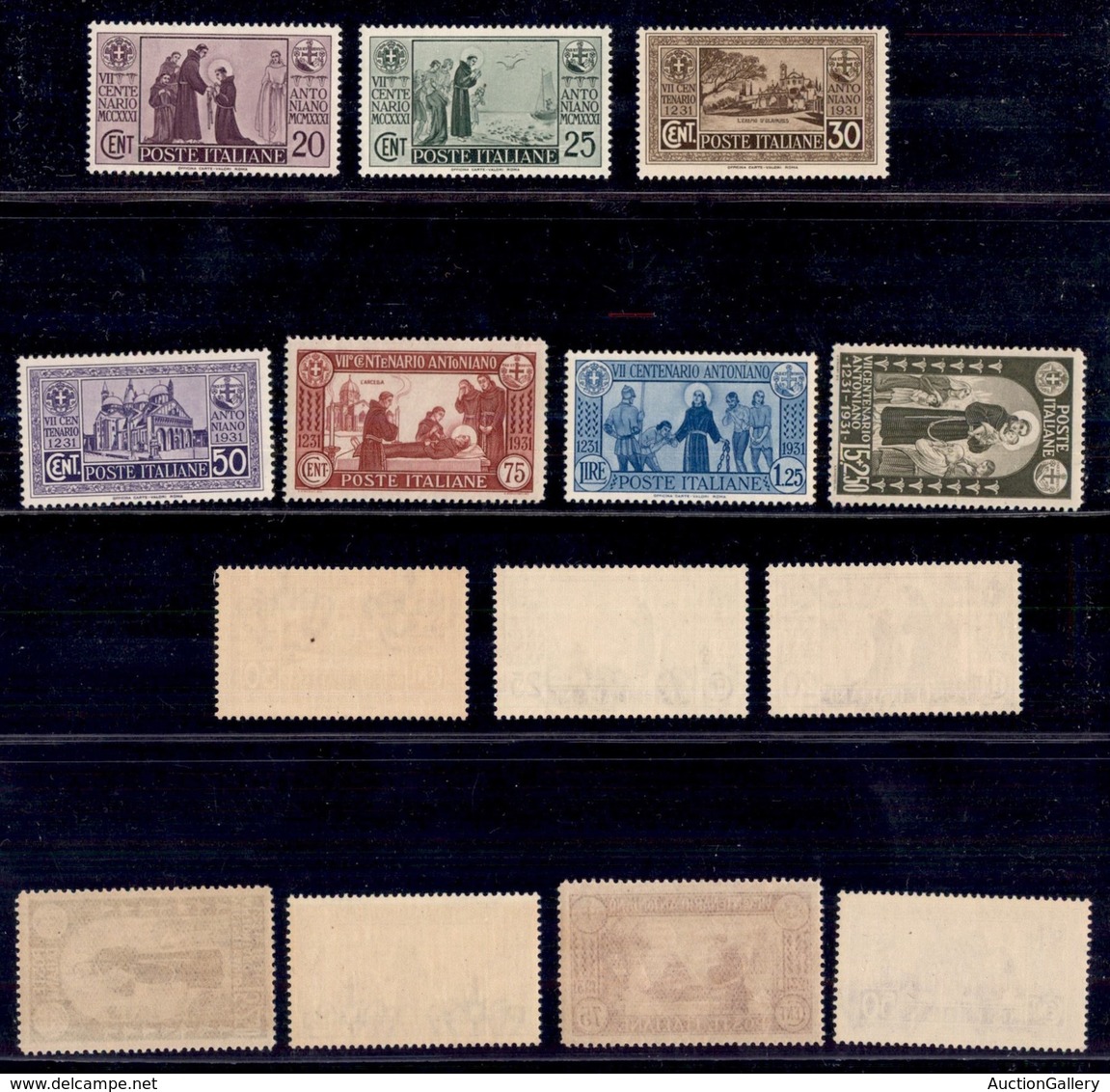 REGNO - POSTA ORDINARIA - 1931 - S. Antonio (292/298) - Serie Completa - Gomma Integra (250) - Altri & Non Classificati