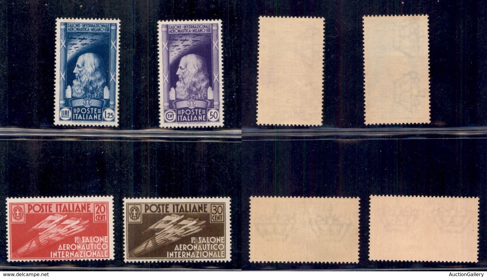 REGNO - POSTA ORDINARIA - 1935 - Salone Aeronautico (384/387) - Serie Completa - Gomma Integra (1500) - Altri & Non Classificati