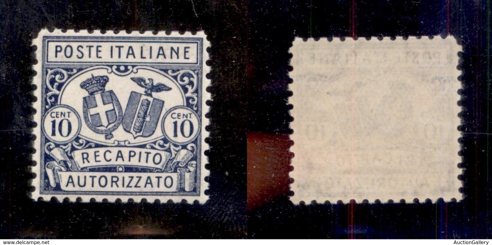 REGNO - RECAPITO AUTORIZZATO - 1928 - 10 Cent (1) - Gomma Integra - Ottimamente Centrato (375) - Altri & Non Classificati