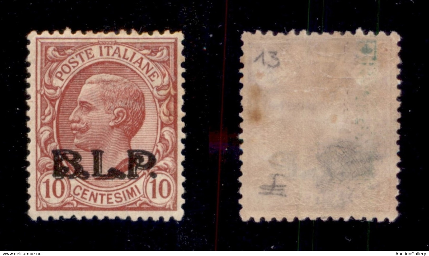 REGNO - BLP - 1923 - 10 Cent (13) - Gomma Originale - Ottimamente Centrato - Cert. AG (480) - Altri & Non Classificati