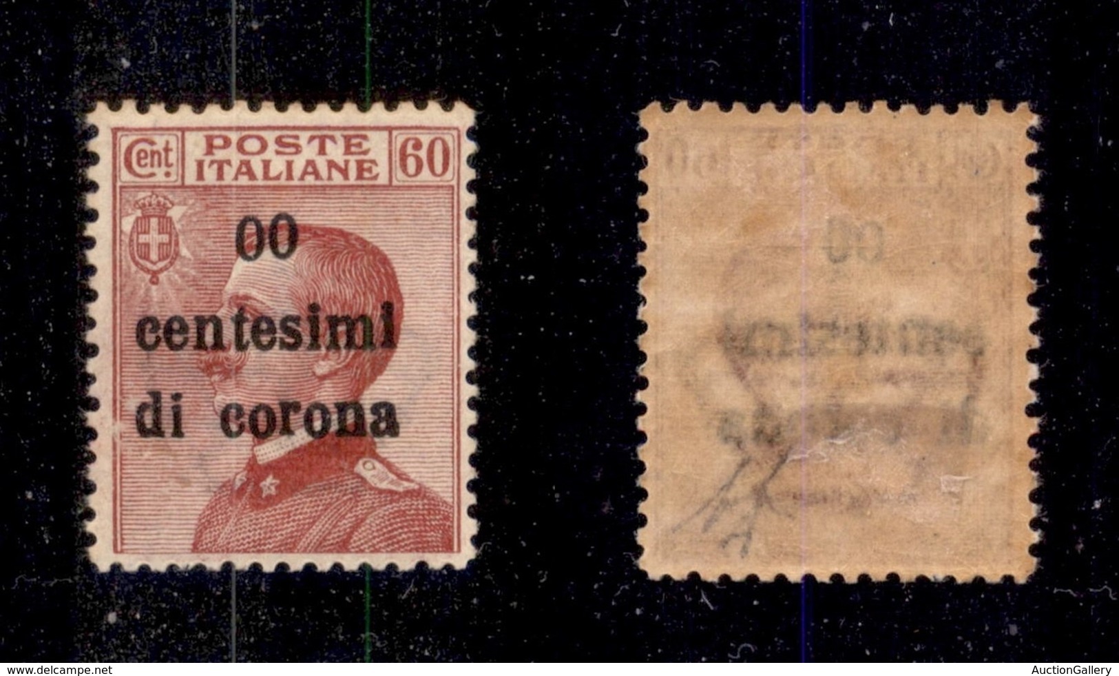 OCCUPAZIONI I GUERRA MONDIALE - TRENTO E TRIESTE - 1919 - 00 Cent Su 60 (10 L) - Gomma Originale - Ottimamente Centrato  - Altri & Non Classificati