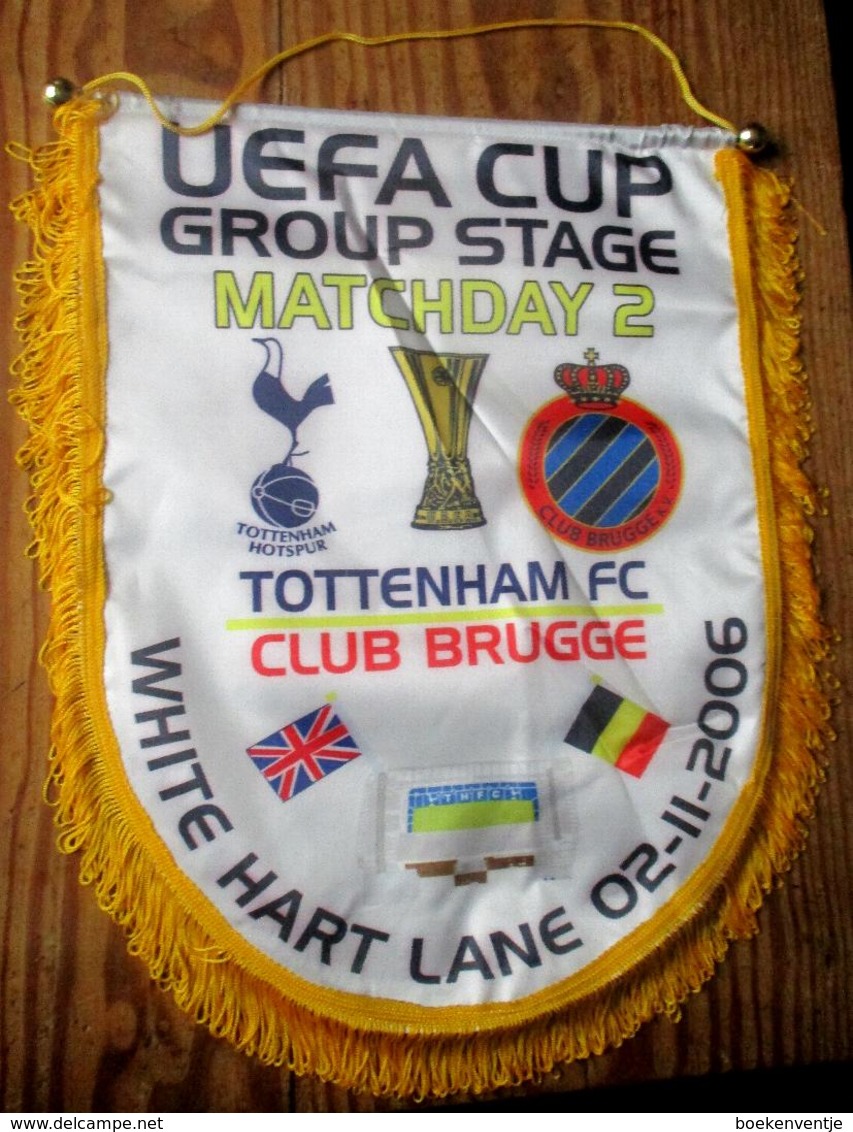 UEFA CUP Group Stage Matchday 2 Tottenham FC - Club Brugge White Hart Lane 02/11/2006 + Tottenham FC - Dinamo Bucarest - Habillement, Souvenirs & Autres