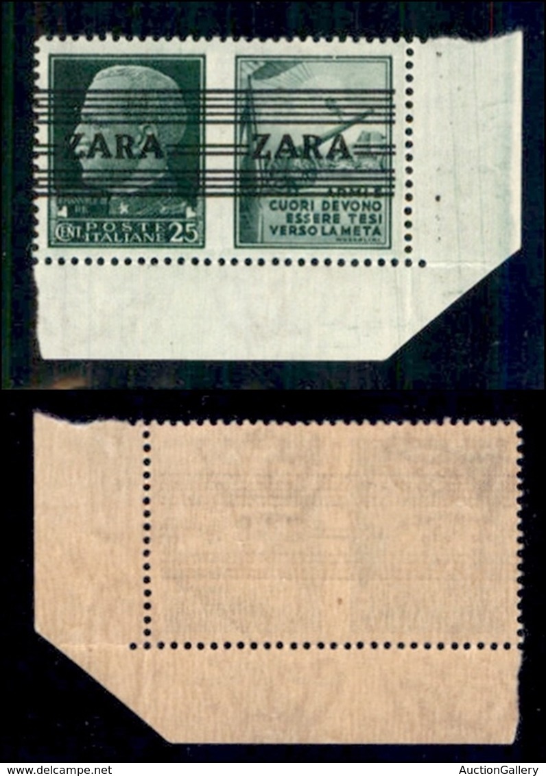 OCCUPAZIONI STRANIERE DI TERRITORI ITALIANI - OCCUPAZIONE TEDESCA - ZARA - 1943 - 25 Cent Esercito (28e) - A Tagliata (p - Altri & Non Classificati