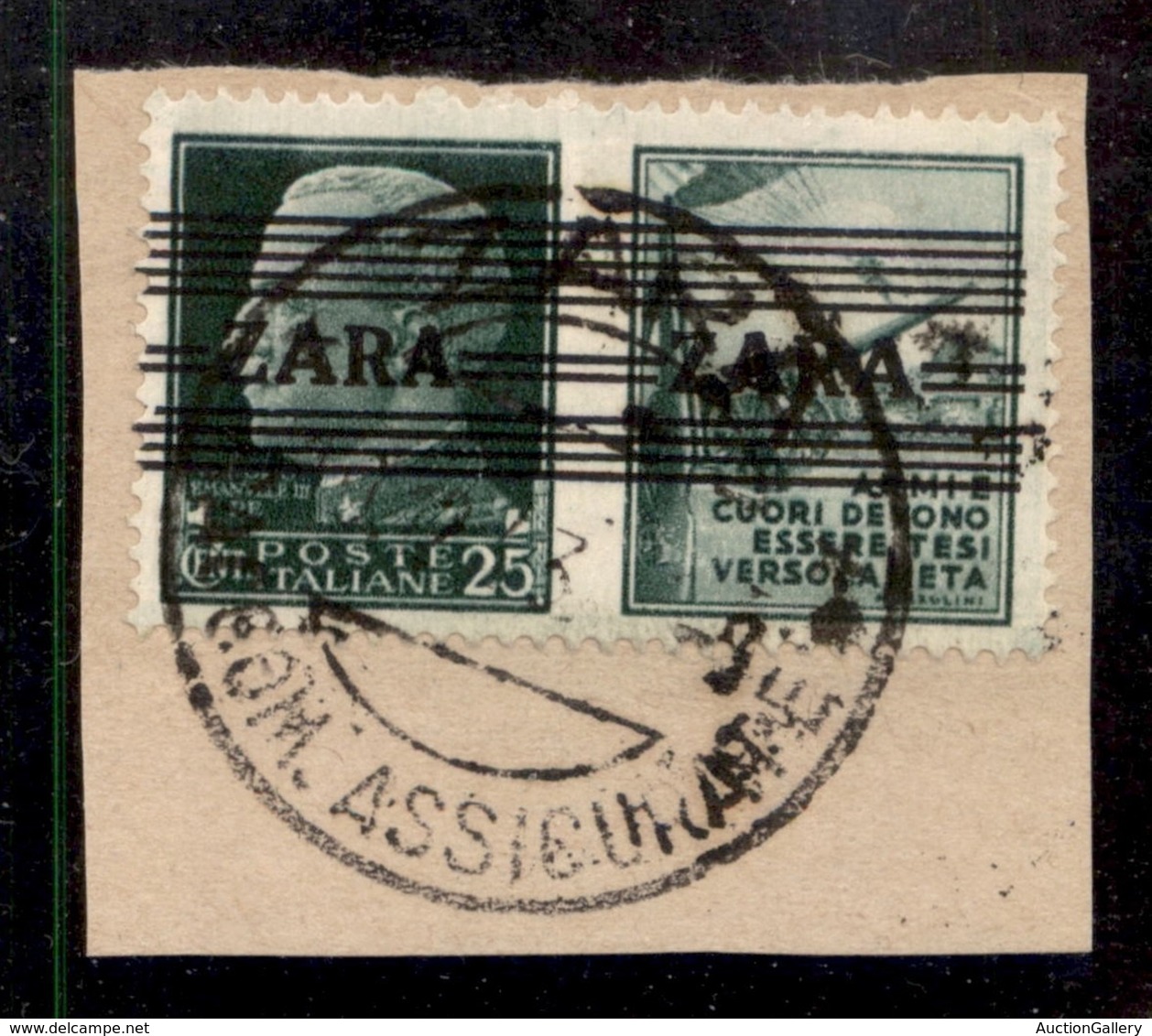 OCCUPAZIONI STRANIERE DI TERRITORI ITALIANI - OCCUPAZIONE TEDESCA - ZARA - 1943 - 25 Cent Esercito (28 - Quinto Tipo) -  - Altri & Non Classificati