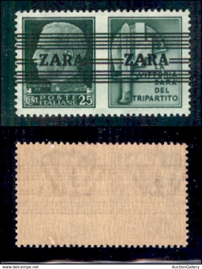 OCCUPAZIONI STRANIERE DI TERRITORI ITALIANI - OCCUPAZIONE TEDESCA - ZARA - 1943 - 25 Cent Milizia (30 - Terzo Tipo) - A  - Sonstige & Ohne Zuordnung