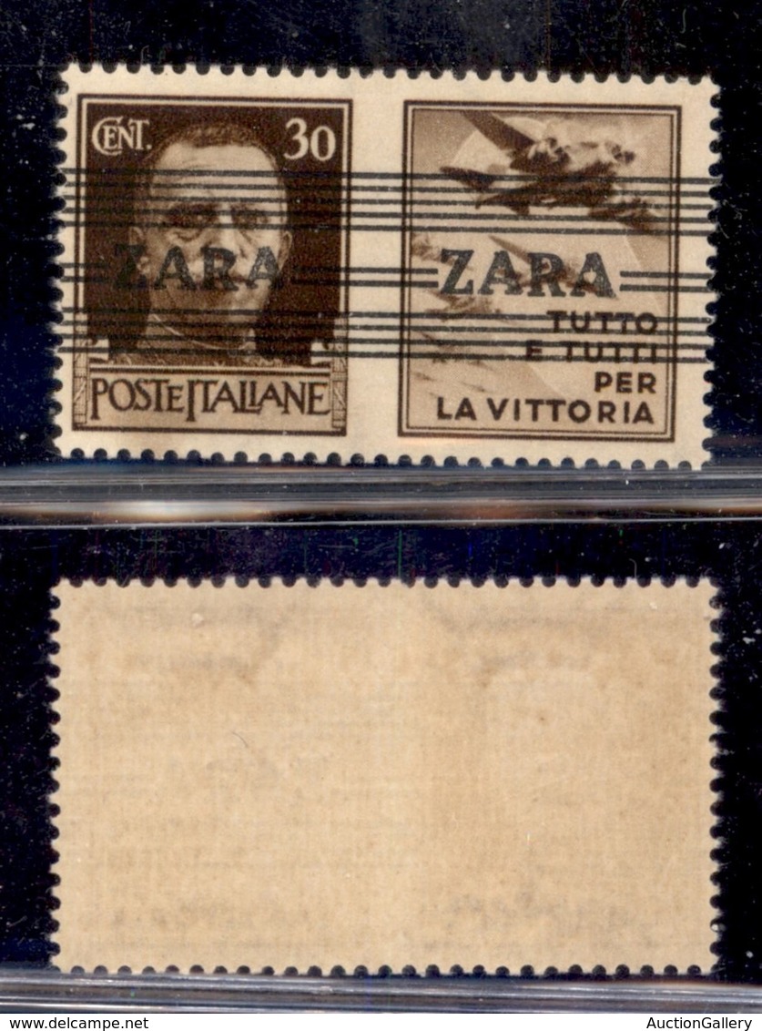 OCCUPAZIONI STRANIERE DI TERRITORI ITALIANI - OCCUPAZIONE TEDESCA - ZARA - 1943 - 30 Cent Aviazione (33 - Quinto Tipo) - - Altri & Non Classificati