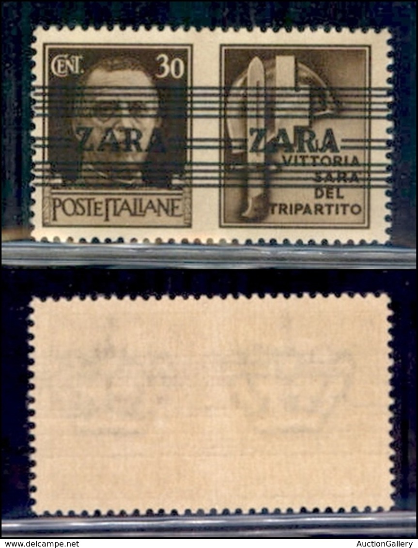 OCCUPAZIONI STRANIERE DI TERRITORI ITALIANI - OCCUPAZIONE TEDESCA - ZARA - 1943 - 30 Cent Milizia (34 - Terzo Tipo) - Ul - Altri & Non Classificati