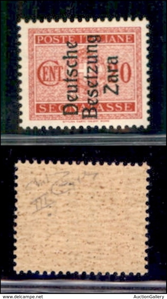 OCCUPAZIONI STRANIERE DI TERRITORI ITALIANI - OCCUPAZIONE TEDESCA - ZARA - 1943 - 20 Cent (3-segnatasse Terzo Tipo) - Go - Altri & Non Classificati