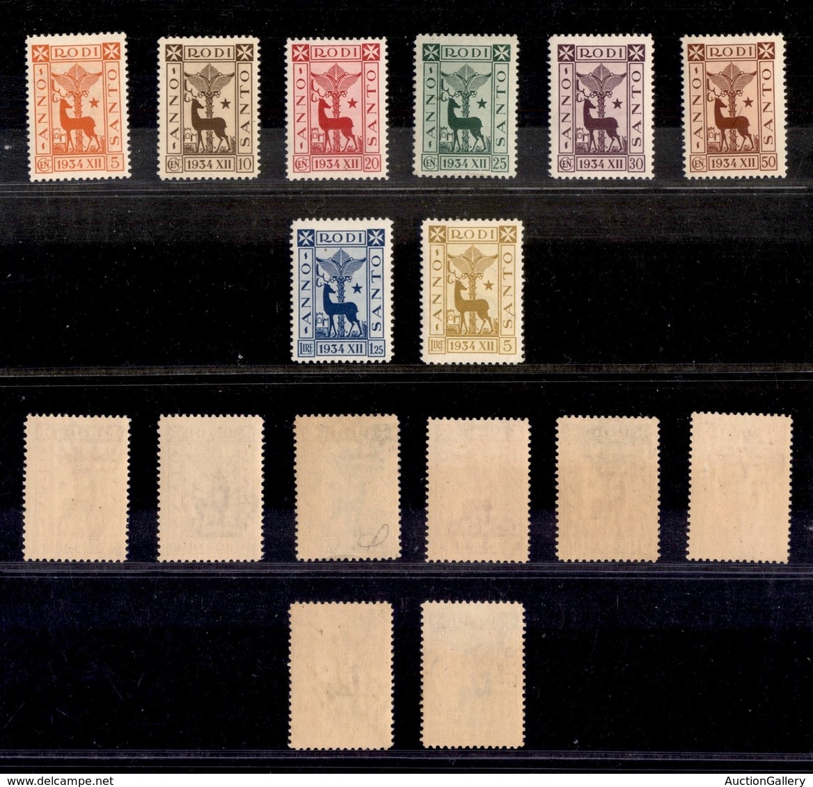 COLONIE - EGEO - EMISSIONI GENERALI - 1935 - Anno Santo (91/98) - Serie Completa - Gomma Integra - Cert. AG (1.500) - Altri & Non Classificati